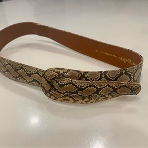 Genuine Python leather belt women’s made in Taiwan mendium size